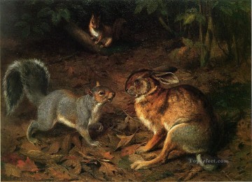 動物 Painting - ゴシップ ウィリアム・ホルブルック あごひげ猫